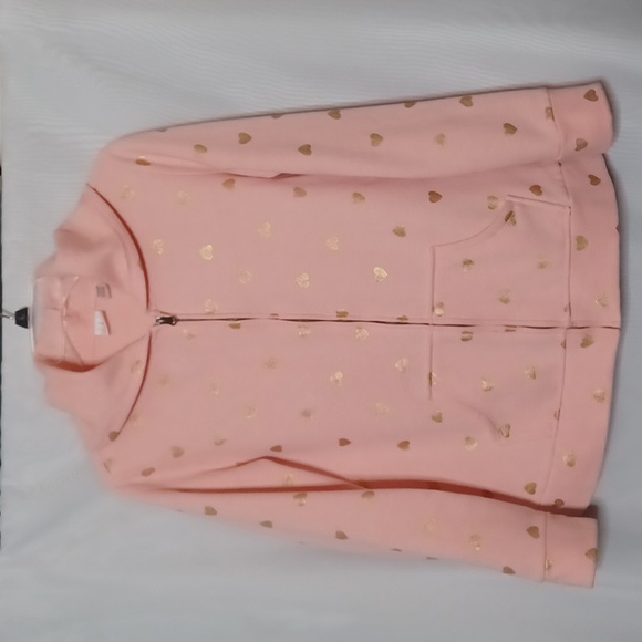 CRB Girls Pink With Gold Hearts Hoodie. Size XL (181/2) - Picture 1 of 15